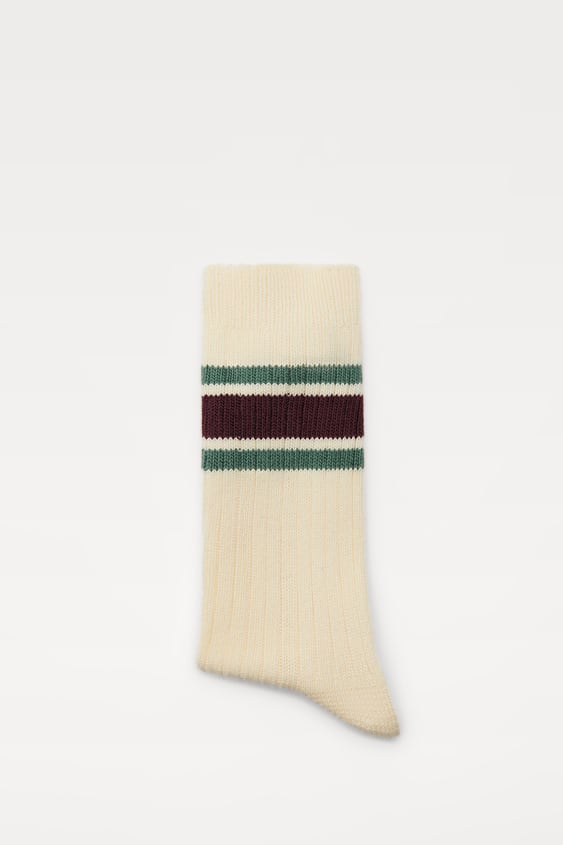 RIBBED STRIPED SOCKS