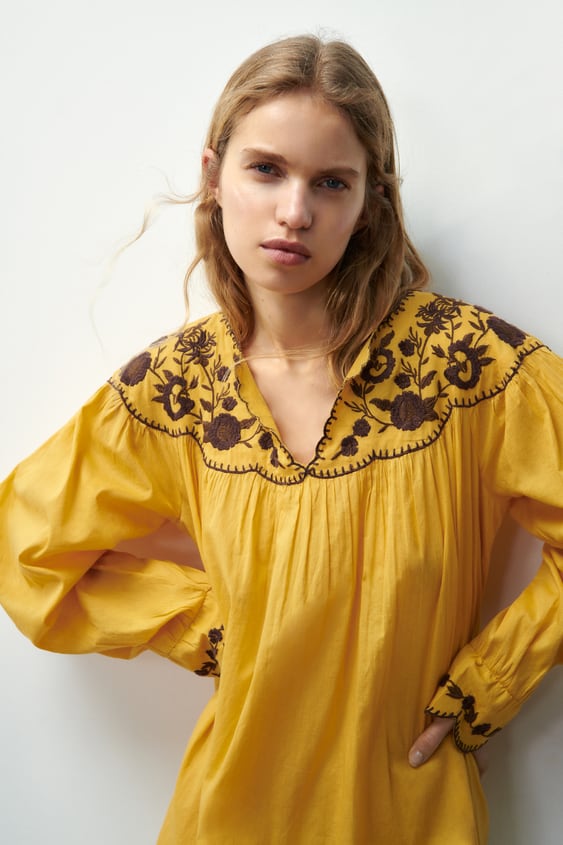 LONG EMBROIDERED DRESS