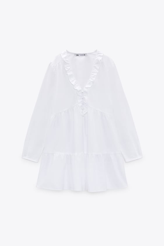 TIERED OXFORD DRESS