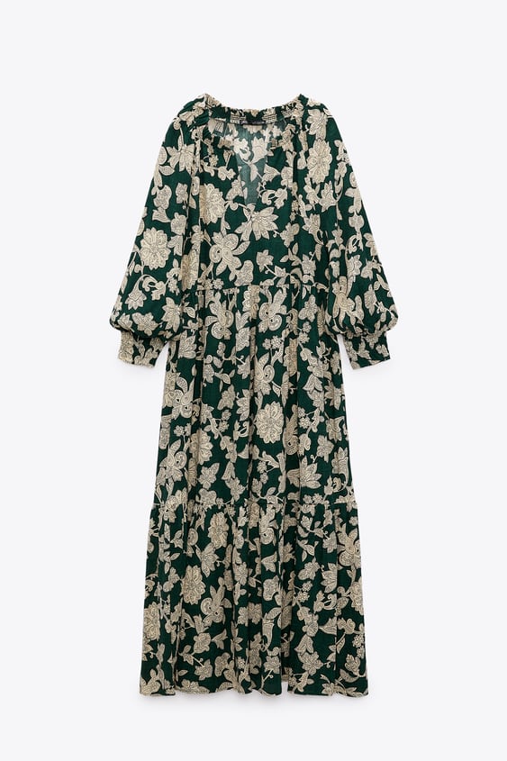 FLORAL PRINT OVERSIZED DRESS