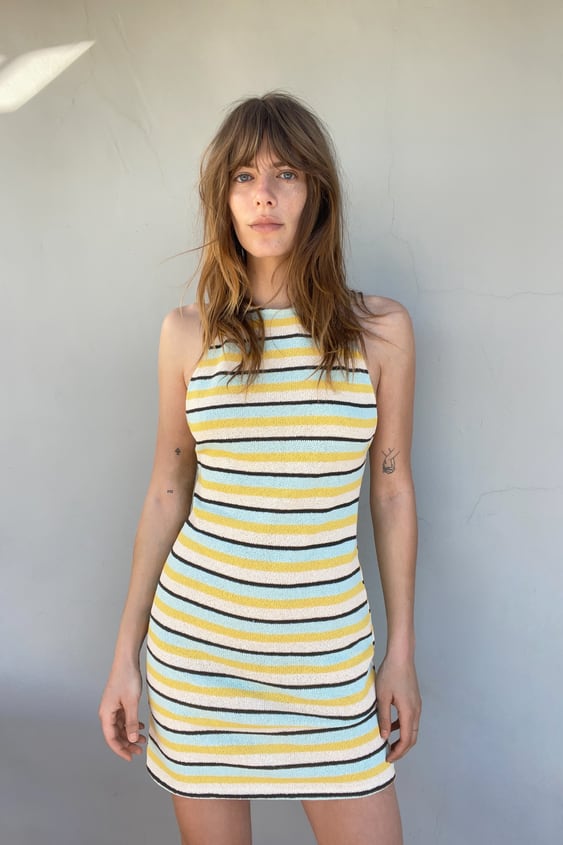 RUSTIC HALTER NECK DRESS