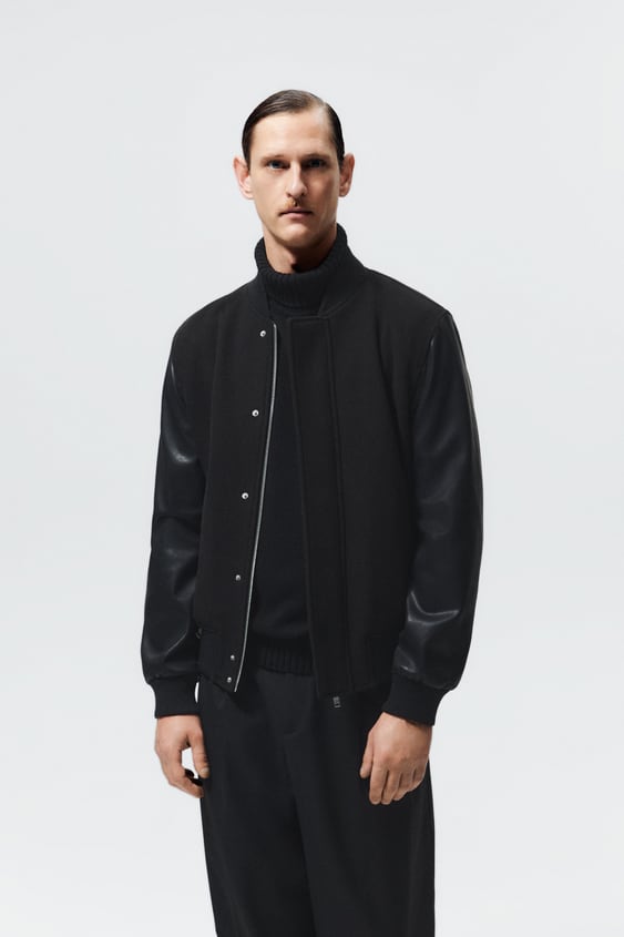 COMBINATION BOMBER JACKET