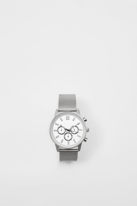 METAL MESH STRAP WATCH