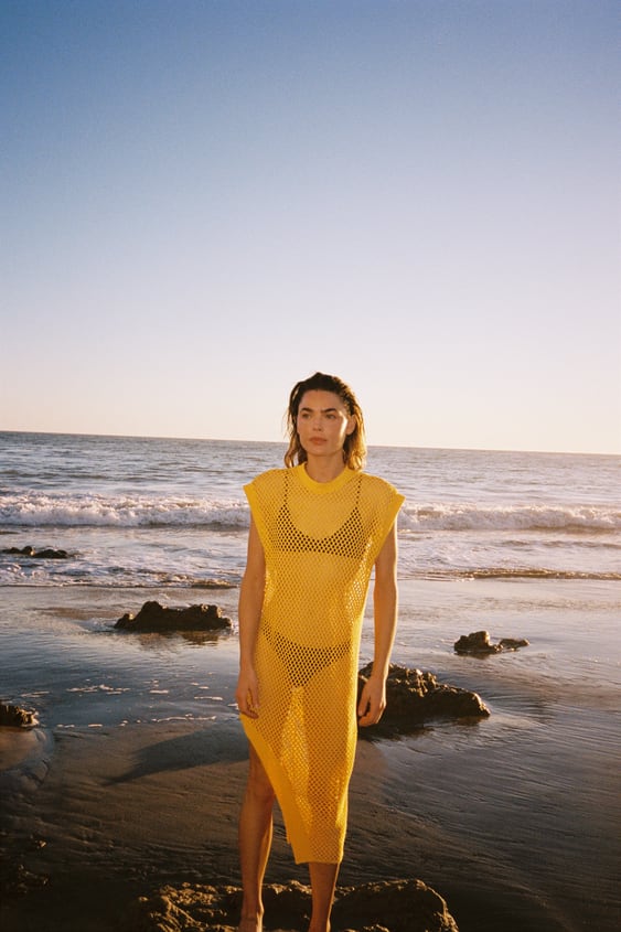 LONG MESH DRESS