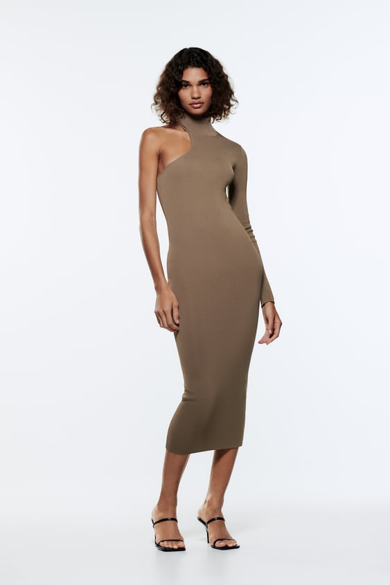 ASYMMETRIC KNIT DRESS