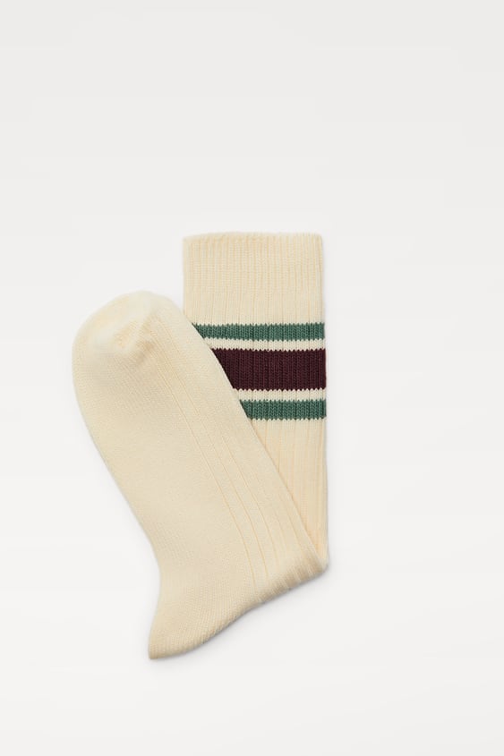 RIBBED STRIPED SOCKS