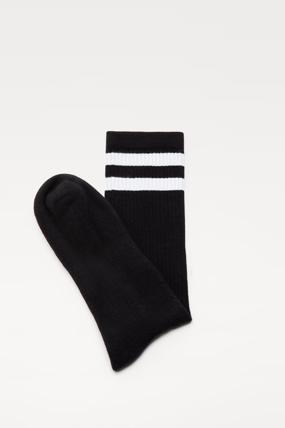 STRIPED JACQUARD SOCKS