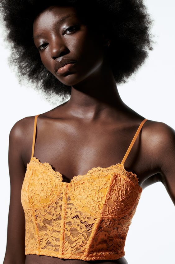 LACE CORSET STYLE TOP