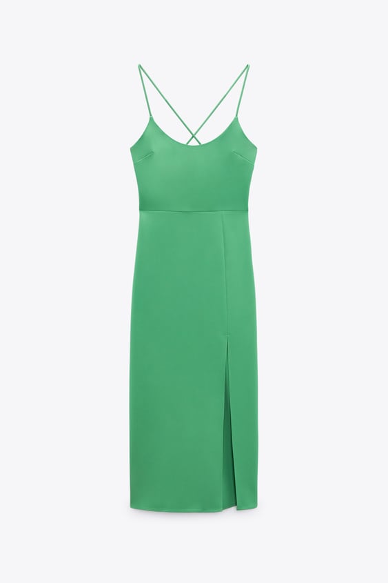 CROSS STRAP SHEATH DRESS