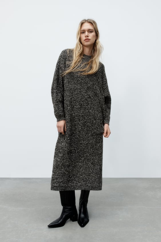 KNIT MIDI DRESS