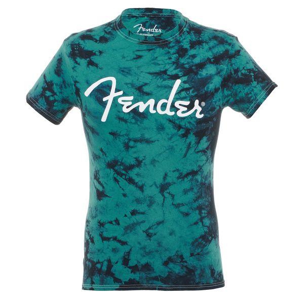 Fender T-Shirt Tie-Dye Logo Black XL