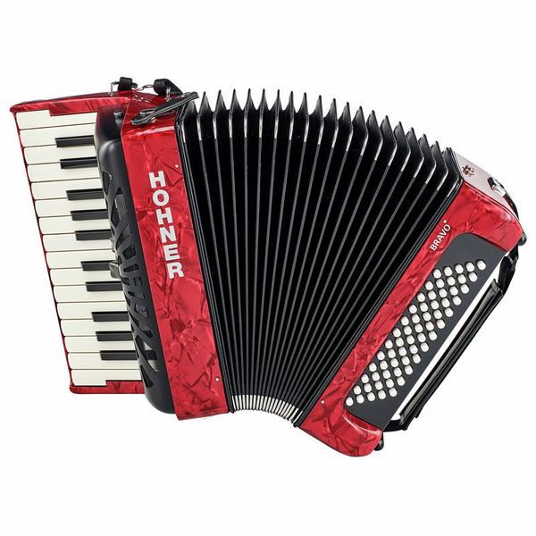 Hohner Bravo II 60 Red silent key