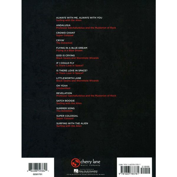 Cherry Lane Music Company Joe Satriani Collection