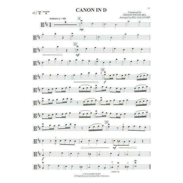 Alfred Music Publishing Easy Classical Themes Viola