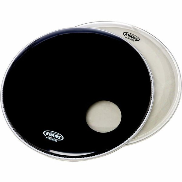 Evans 22" Bass Drum Head Set Black
