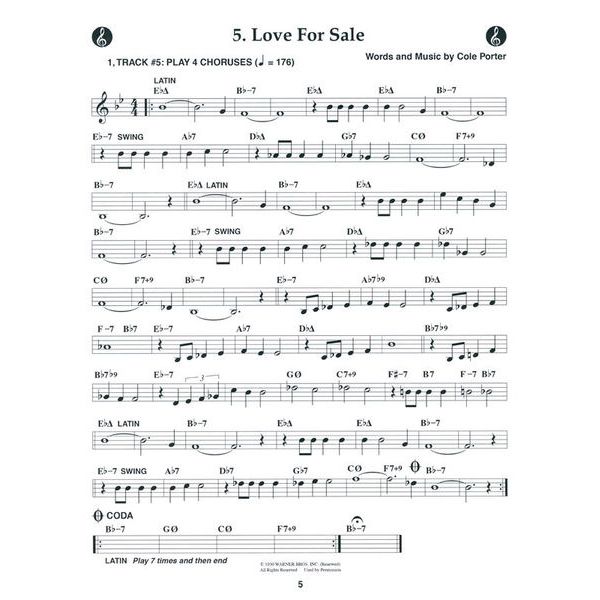 Jamey Aebersold Cole Porter 21 Great Standards