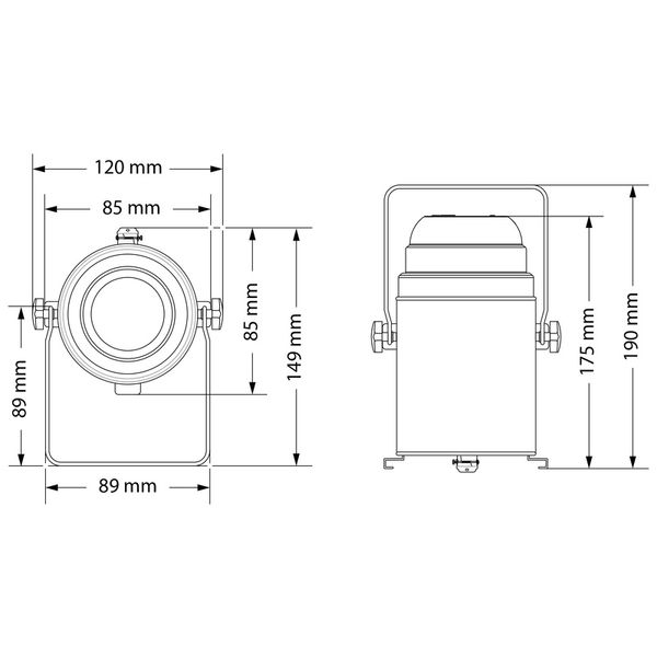 Stairville PAR 20 E27 black