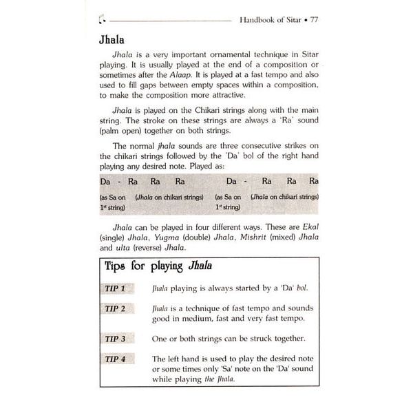 Pankaj Publications Handbook of Sitar