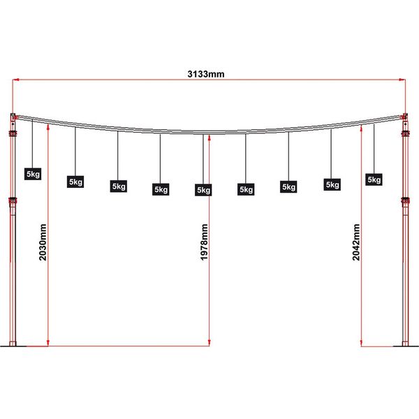 Global Truss CC50102 Telescopic Bar 1,8-4,2