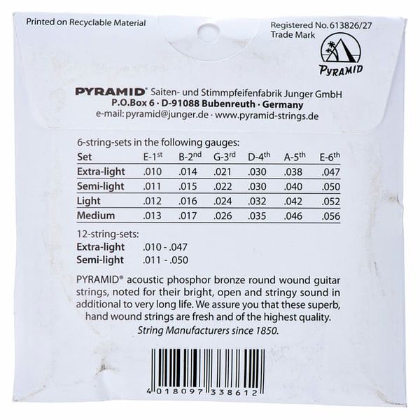 Pyramid Acoustic 12 339/12