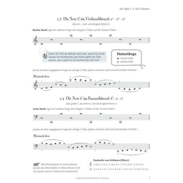Holzschuh Verlag Tastenforscher Blattspiel