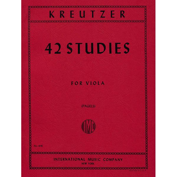 International Music Company Kreutzer 42 Studies Viola