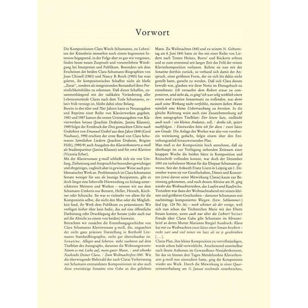 Breitkopf & Hrtel Cl. Schumann Sonate g-moll