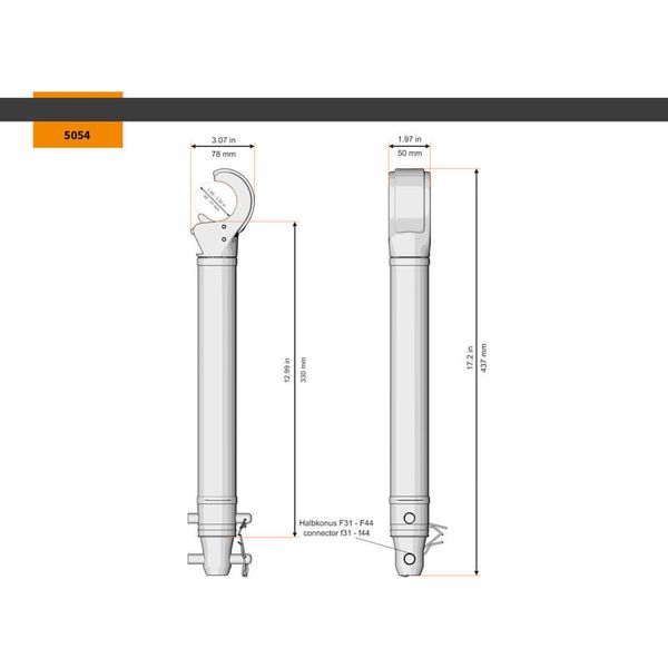 Global Truss 5054 Claw Spacer 330mm