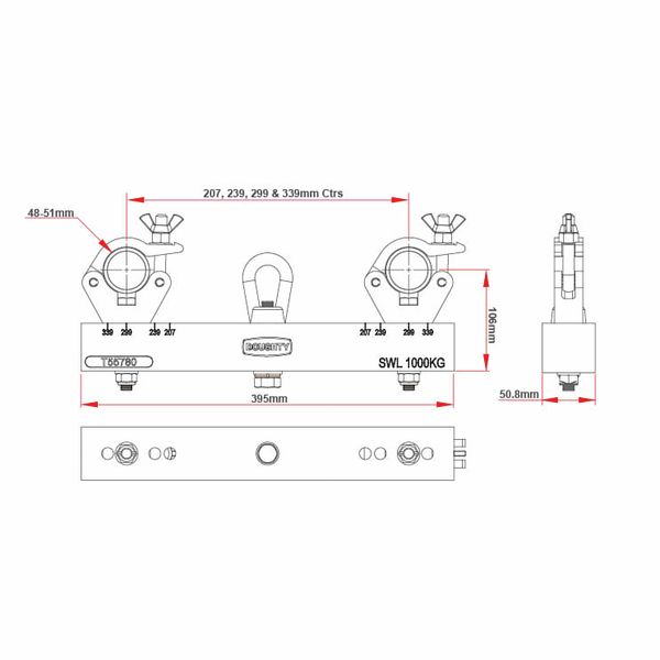 Doughty T55785 Hanging Truss Adapter B