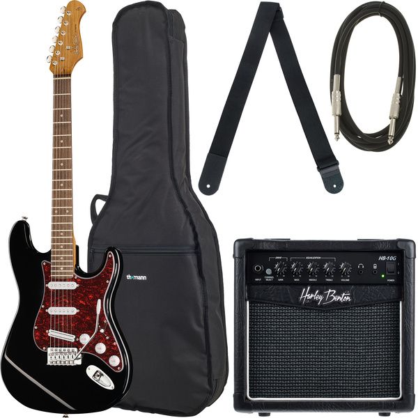 Harley Benton ST-62BK Hot Rod Bundle 1