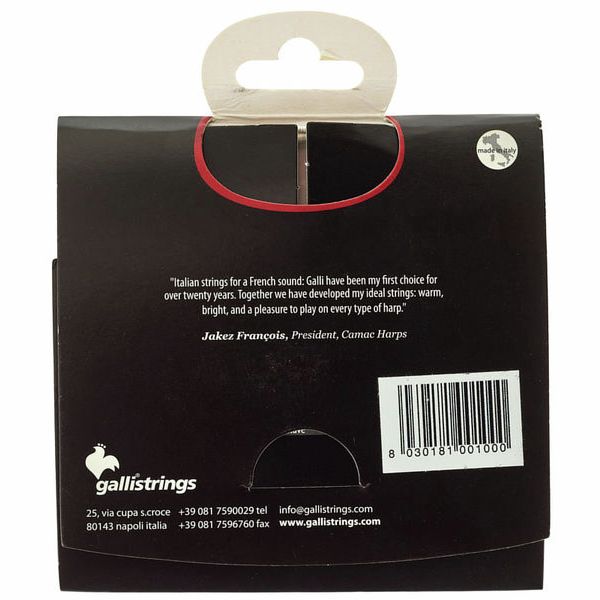 Galli Strings Lever Harp Bass Wire C34