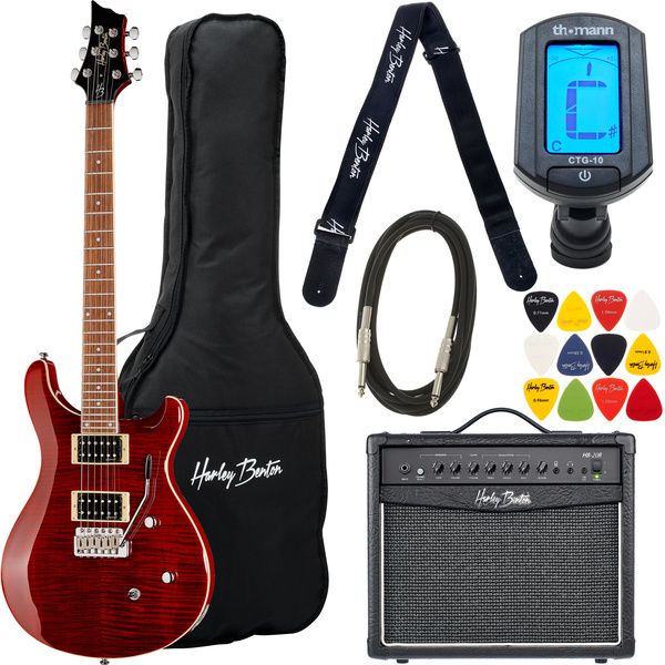 Harley Benton CST-24T Black Cherry Fl Set