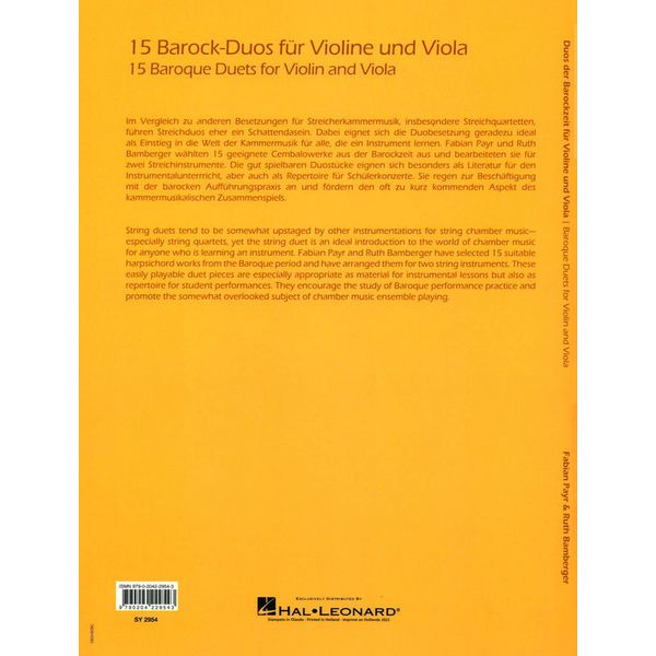 Ricordi Barock-Duos Violin und Viola