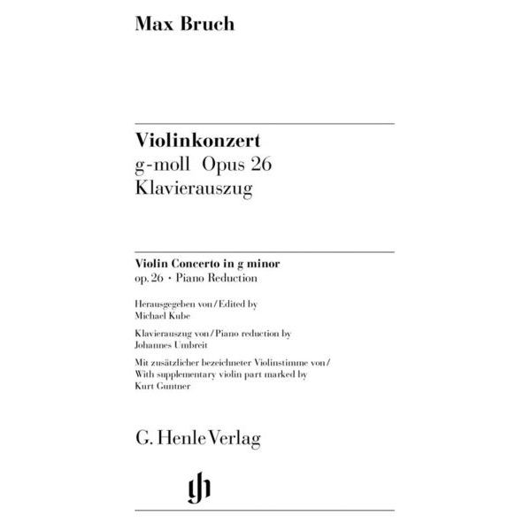 Henle Verlag Bruch Violinkonzert g-moll