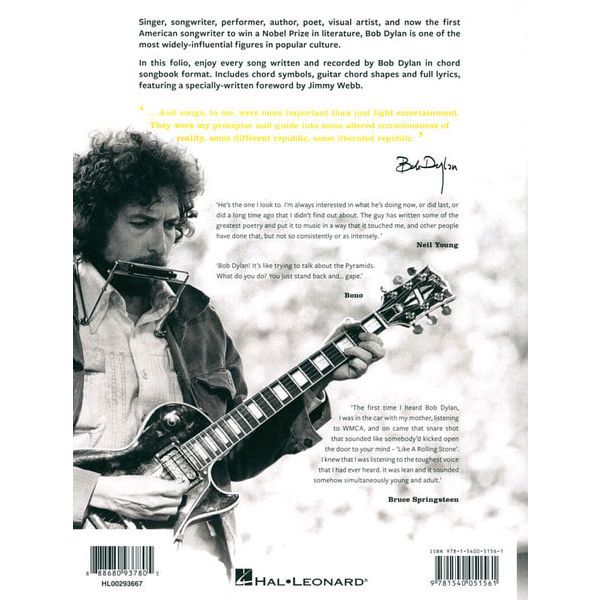 Hal Leonard Bob Dylan Complete Guitar