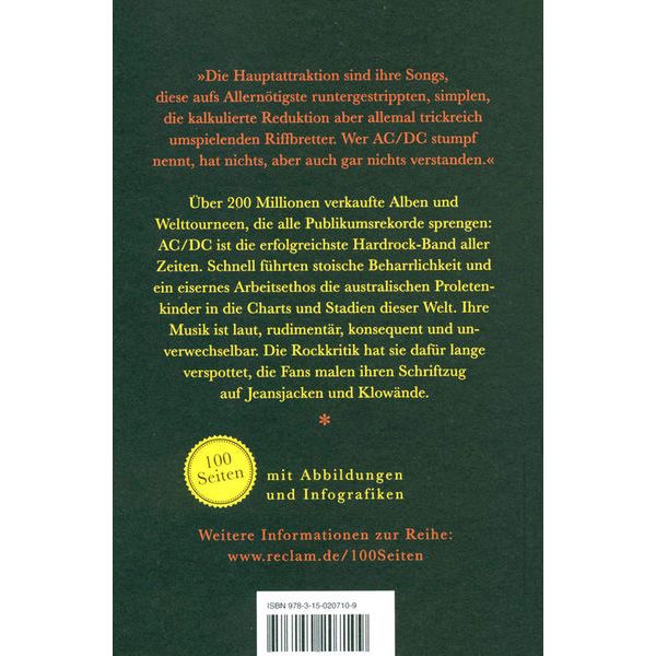 Reclam Verlag 100 Seiten AC/DC