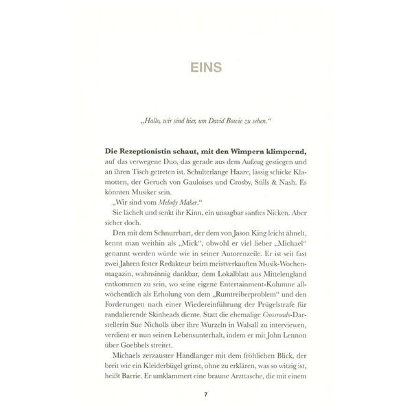 Hannibal Verlag Bowie Odyssee 72