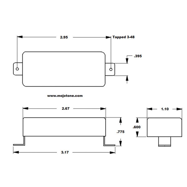 Mojotone Classic Mini Humbucker BR C