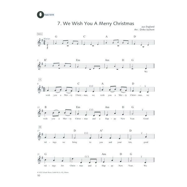 Schott Hobby Weihnachtsmelodien A-Sax