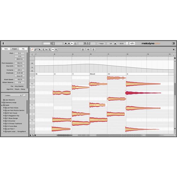 Celemony Melodyne 5 editor