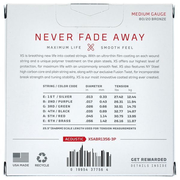 Daddario XSABR1356-3P