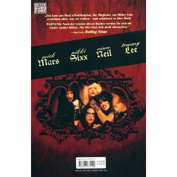 Heyne Verlag M&ouml;tley Crüe The Dirt