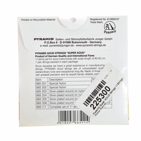 Pyramid Super AOUD Strings 11Strings