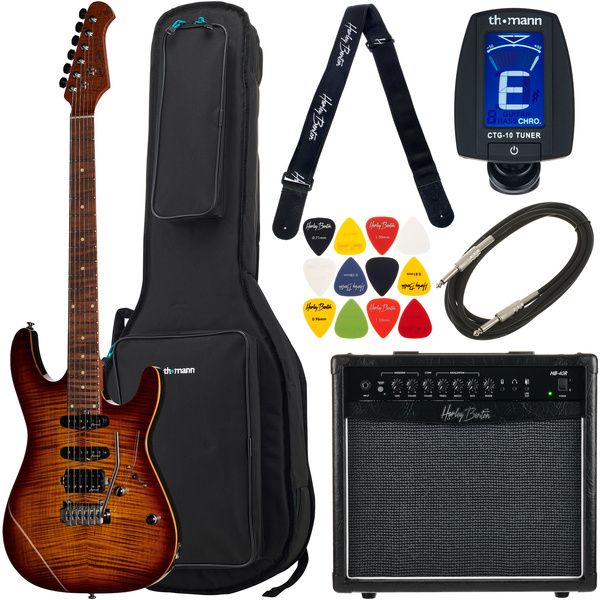 Harley Benton Fusion-III HSS Roasted Bundle