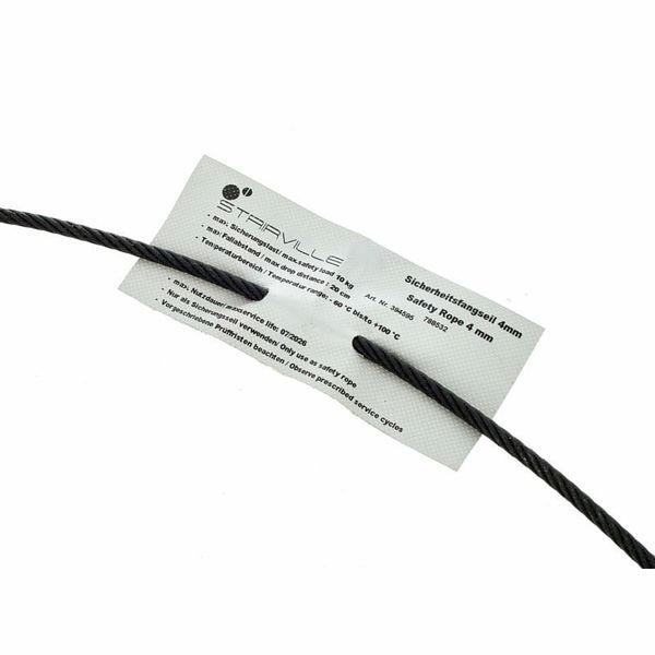 Stairville Safety 60cm/4mm Black 10kg