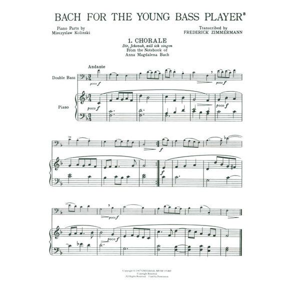 Hal Leonard Bach for the Young Bass Player