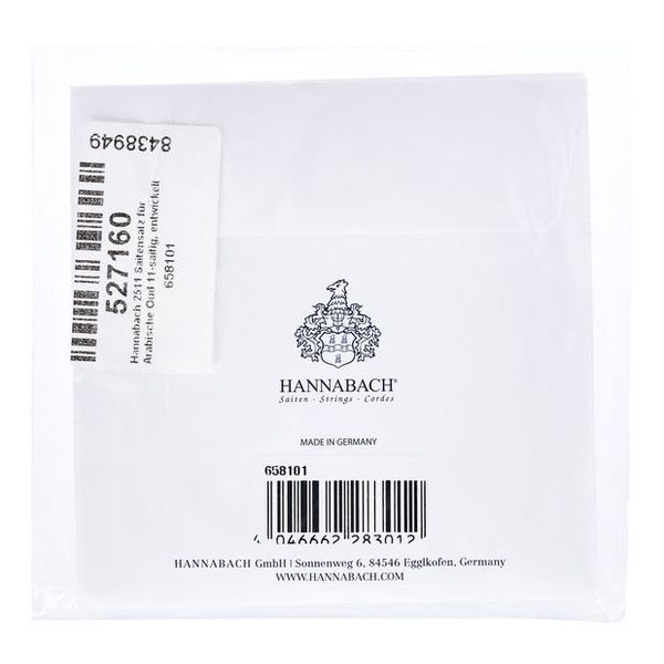 Hannabach 2511 Arabic Oud 11 Strings Set