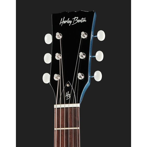 Harley Benton DC-Junior Pelham Blue Bundle