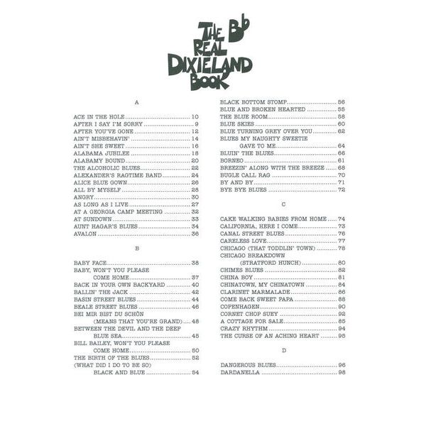 Hal Leonard The Real Dixieland Book Bb