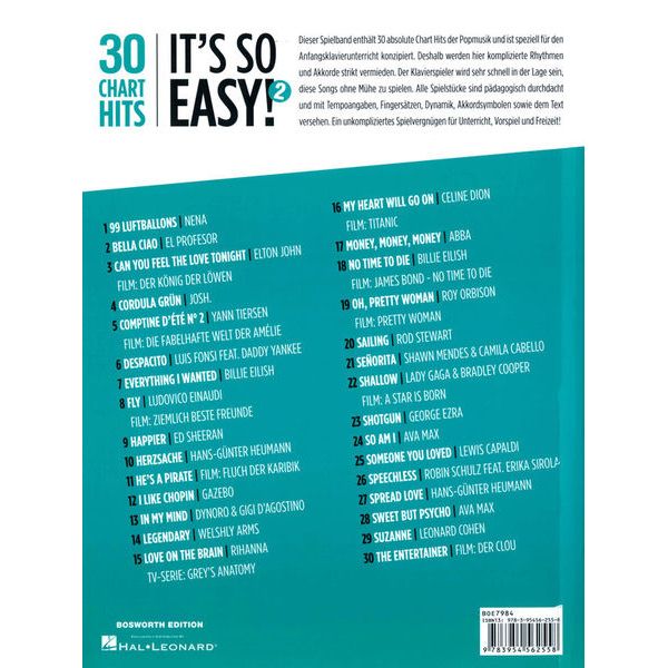 Bosworth 30 Charthits �It's So Easy 2